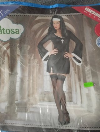 Disfraz Monja Atosa Talla M/L