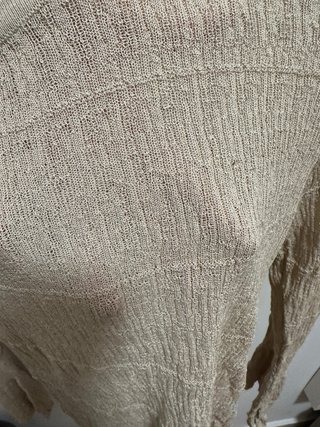 Jersey Zara Punto Manga Campana Talla S