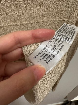 Jersey Zara Punto Manga Campana Talla S