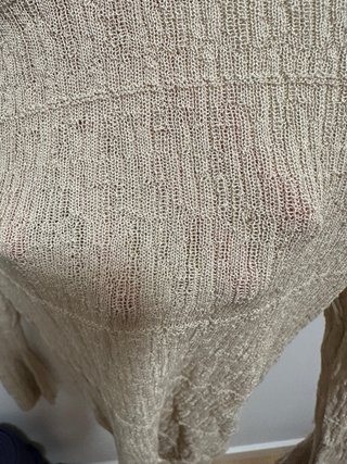 Jersey Zara Punto Manga Campana Talla S