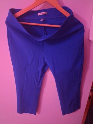 Leggings Punto Roma Azul Eléctrico Talla M