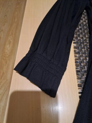 Vestido negro midi con etiqueta Talla XS