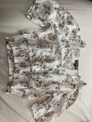 Blusa floral manga corta