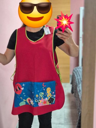 Estola maestra infantil con bolsillo
