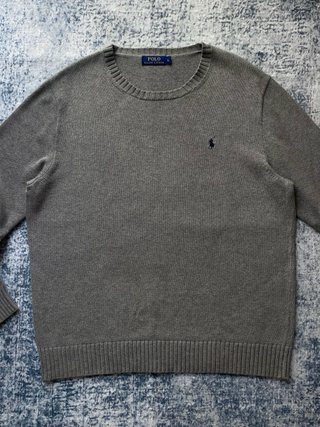 Polo Ralph Lauren Jersey Gris Algodón Talla L