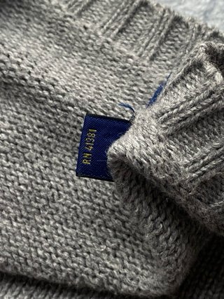 Polo Ralph Lauren Jersey Gris Algodón Talla L
