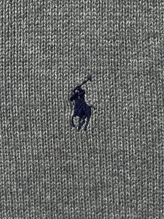 Polo Ralph Lauren Jersey Gris Algodón Talla L