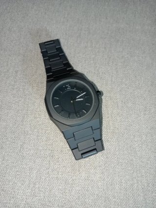 Reloj Negro Pulsera Metálica