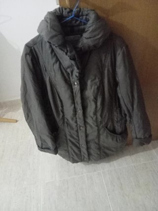 Parka gris-verde
