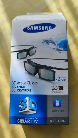 Occhiali 3D Activ Samsung (Confezione da 2) + 2. Solo spedizione