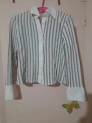 Camisa de manga larga a rayas