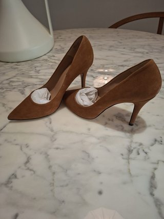 Zapatos Gloria Ortiz Canela Talla 38 ¡Un solo uso!
