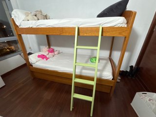 Litera con Cama Nido de Madera