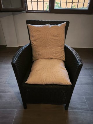 Sillón de Ratán Sintético Antracita