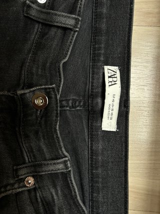 Jeans Ajustados Negros Zara Talla 42