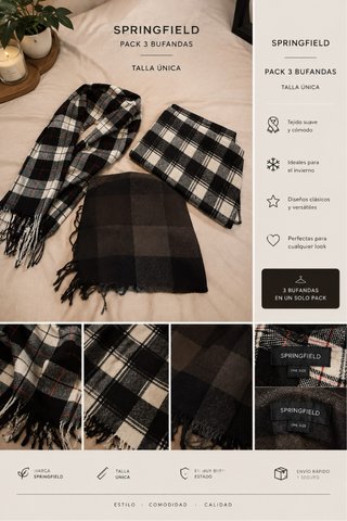 Conjunto Bufandas Springfield