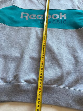 Sudadera Reebok Classic Gris y Verde Talla M