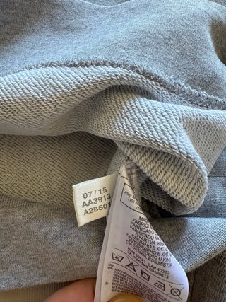 Sudadera Reebok Classic Gris y Verde Talla M
