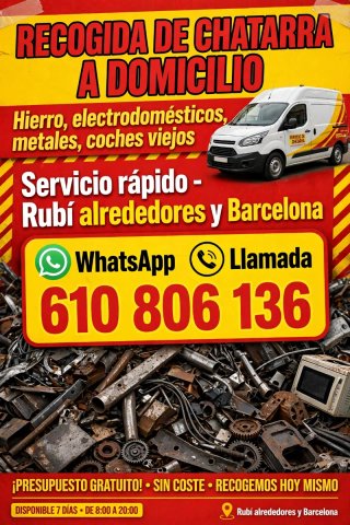 Hierro y metales para reciclar