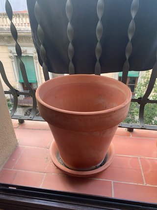 Maceta de Terracota con Plato 35cm