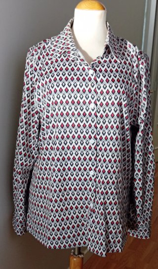 Blusa Estampada Geométrica