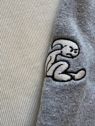 Sudadera El Niño Vintage Y2K Gris Talla S