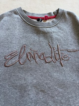 Sudadera El Niño Vintage Y2K Gris Talla S