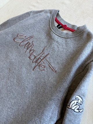 Sudadera El Niño Vintage Y2K Gris Talla S