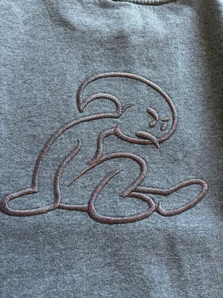Sudadera El Niño Vintage Y2K Gris Talla S