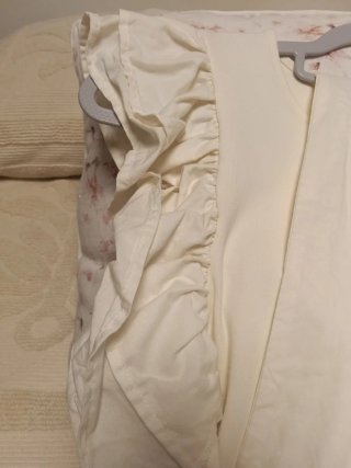 Vestido blanco con volantes