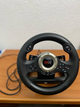 Volante y Pedales GTR para Consola y PC