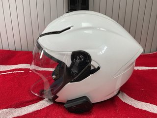 Casco Jet AGV K5 Evo Stelvio Blanco + Cardo