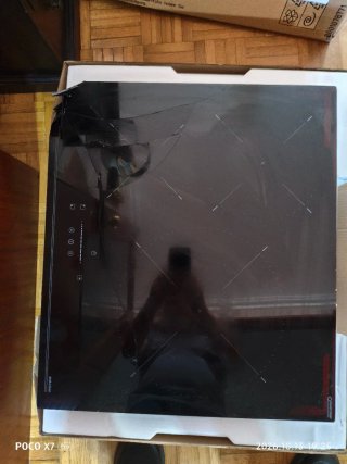 Placa de inducción Teka con rotura de cristal