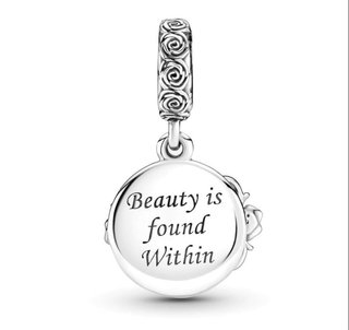 Pandora Charm La Bella y la Bestia Plata