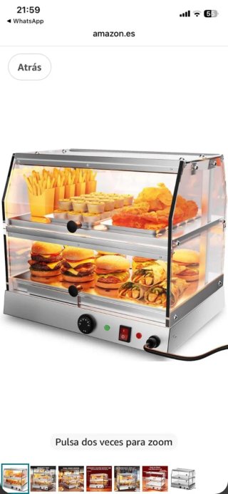 Calienta Alimentos Comercial de Dos Niveles