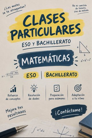 Clases particulares, matematicas...