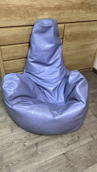 Puf Sillón con Respaldo Alto Lila