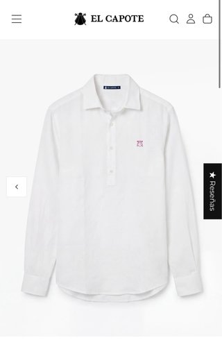 Camisa El Capote Blanca Talla M