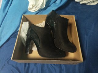 Botines negros tacón