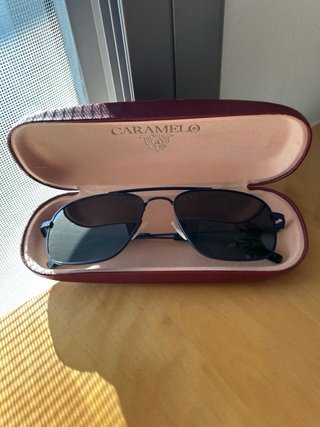 Gafas de sol hombre Caramelo azul/marrón