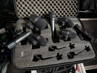 Pack 7 Micrófonos Shure PG para Batería + maletín