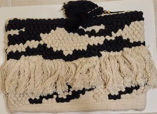 Bolso de mano Mango tejido