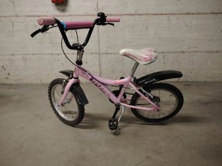 Bicicletta bambina rosa SILVER