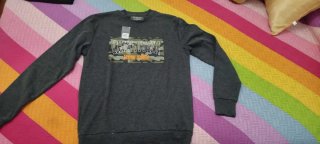 Sudadera Primark Gris Chinatown