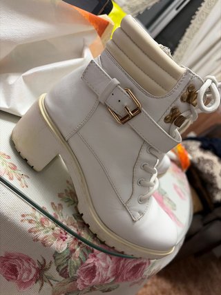 Botines blancos talla 37
