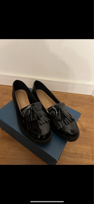 Mocasines Marypaz Charol Negros Talla 39