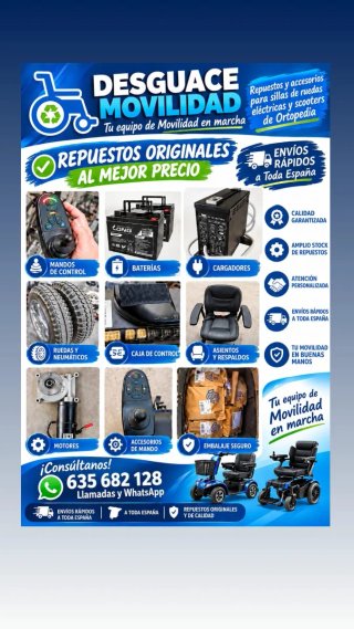 Desguace Movilidad silla ruedas eléctrica scooter