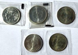 Lote de 9 Monedas Juan Carlos y Sofía 2002-2006