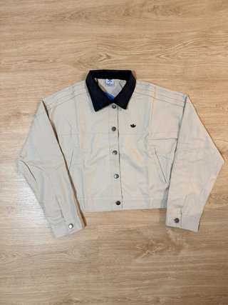 Chaqueta Adidas Beige y Negra Talla M