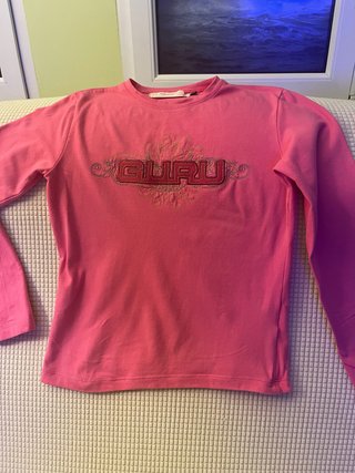 Camiseta Guru rosa manga larga niña Talla M